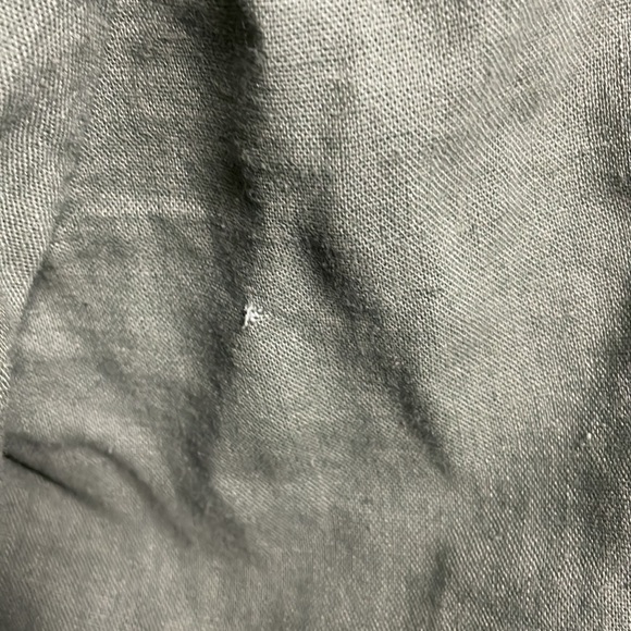 Free People Cinched Waist Linen Blend Blazer Olive Green - Picture 8 of 11